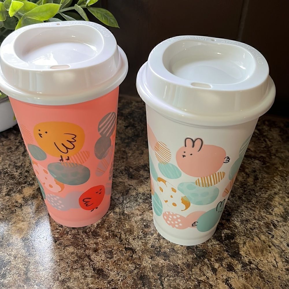 STARBUCKS SET OF 5 EASTER CUPS SET